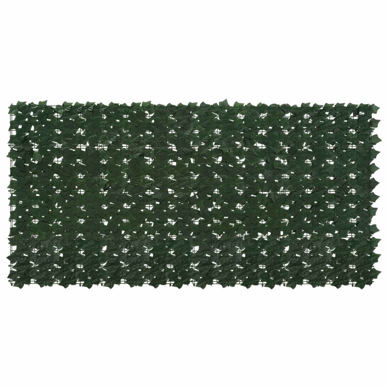 Écran de balcon avec feuilles Vert foncé 200 x 100 cm 644559644559