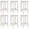 Ensemble de bar de jardin 7 pcs blanc bois de pin massif 644567644567