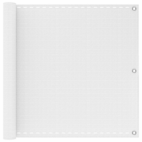 Écran de balcon Blanc 90 x 800 cm HDPE et Aluminium 644573644573