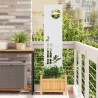 Écran de confidentialité de jardin Fretwork Blanc 32 x 140 cm 644581644581