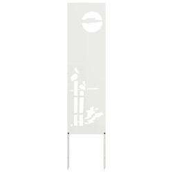 Écran de confidentialité de jardin Fretwork Blanc 32 x 140 cm 644581644581