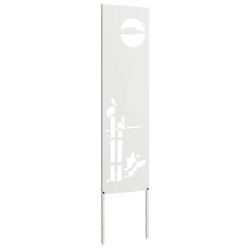 Écran de confidentialité de jardin Fretwork Blanc 32 x 140 cm 644581644581