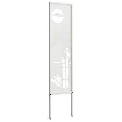Écran de confidentialité de jardin Fretwork Blanc 32 x 140 cm 644581644581
