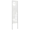 Écran de confidentialité de jardin Fretwork Blanc 32 x 140 cm 644581644581