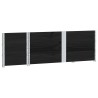 Colliers de palette 3 pcs noir 150x50 cm bois de pin solide 644585644585