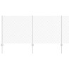 Clôture grillagée avec poteau 10 x 1 m Acier galvanisé Argenté 644589644589