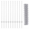 Clôture grillagée avec poteau 10 x 1 m Acier galvanisé Argenté 644589644589