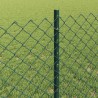 Clôture grillagée avec poteau 10 x 0,8 m Acier recouvert de PVC 644590644590