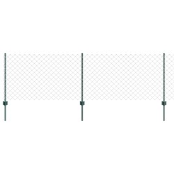Clôture grillagée avec poteau 10 x 0,8 m Acier recouvert de PVC 644591644591