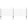 Clôture grillagée avec poteau 10 x 0,8 m Acier recouvert de PVC 644591644591