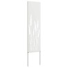 Écran de confidentialité de jardin Fretwork Blanc 32 x 140 cm 644592644592