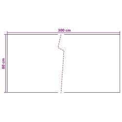Écran de balcon Gris foncé 300 x 80 cm polyrotin 644598644598