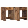 Support de Plante 2 pc Bois ancien 30 x 30 x 40 cm 644609644609