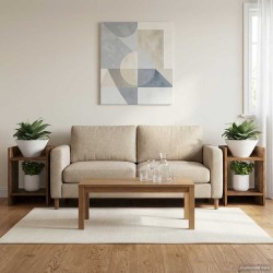 Support de Plante 2 pc Bois ancien 30 x 30 x 40 cm 644609644609