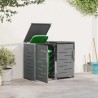 Stockage de bac à déchets for 2 Bins 240L Acier inoxydable Gris 644614644614