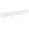 Bordure de Pelouse 20 pcs 100 x 20 cm Acier Blanc 644616644616