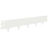 Bordure de Pelouse 20 pcs 100 x 20 cm Acier Blanc 644616644616