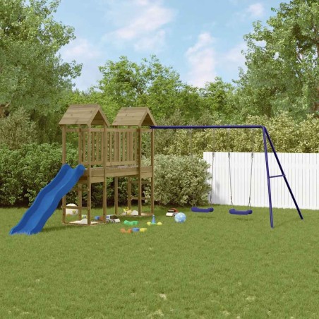 Aire de jeux d'extérieur bois de pin imprégné 644623644623