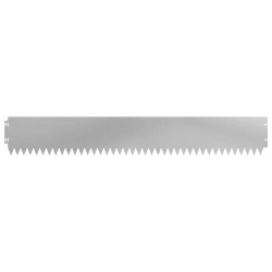 Bordure de Pelouse 20 pcs 103 x 15 cm Acier Argenté 644630644630