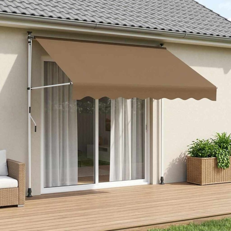 Auvent rétractable manuel Beige 300 cm 644631644631