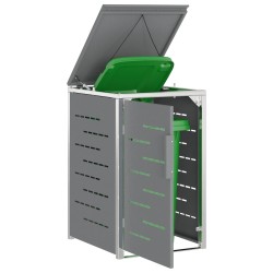 Stockage de bac à déchets for 1 Bin 240L Gris 644642644642