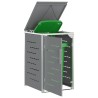 Stockage de bac à déchets for 1 Bin 240L Gris 644642644642