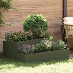 Cache-pot de jardin Vert olive 100 x 100 x 50 cm 644643644643