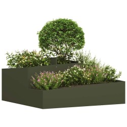 Cache-pot de jardin Vert olive 100 x 100 x 50 cm 644643644643