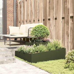 Cache-pot de jardin Vert olive 100 x 100 x 50 cm 644643644643
