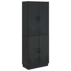 Ensemble de Meubles 2 pcs Noir Bois d'ingénierie 644652644652