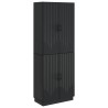 Ensemble de Meubles 2 pcs Noir Bois d'ingénierie 644652644652