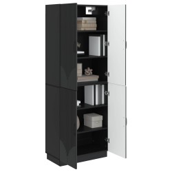 Ensemble de Meubles 2 pcs Noir Bois d'ingénierie 644652644652
