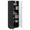 Ensemble de Meubles 2 pcs Noir Bois d'ingénierie 644652644652