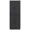 Ensemble de Meubles 2 pcs Noir Bois d'ingénierie 644652644652
