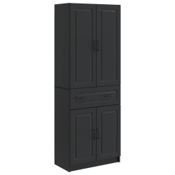 Ensemble de Meubles 2 pcs Noir Bois d'ingénierie 644653644653