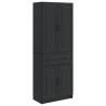 Ensemble de Meubles 2 pcs Noir Bois d'ingénierie 644653644653