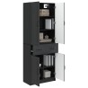 Ensemble de Meubles 2 pcs Noir Bois d'ingénierie 644653644653