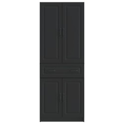 Ensemble de Meubles 2 pcs Noir Bois d'ingénierie 644653644653