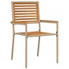 Ensemble de salle à manger pour jardin 7 pcs Beige 644656644656