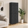 Ensemble de Meubles 2 pcs Noir Bois d'ingénierie 644658644658