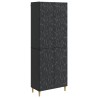Ensemble de Meubles 2 pcs Noir Bois d'ingénierie 644658644658
