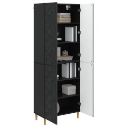 Ensemble de Meubles 2 pcs Noir Bois d'ingénierie 644658644658