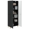 Ensemble de Meubles 2 pcs Noir Bois d'ingénierie 644658644658