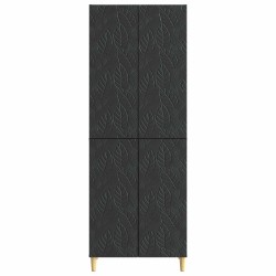 Ensemble de Meubles 2 pcs Noir Bois d'ingénierie 644658644658