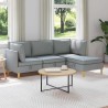 Ensemble de meubles pour le salon 4 pcs Gris clair Tissu 644665644665