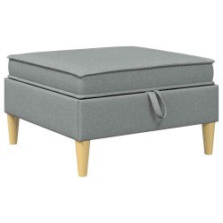 Ensemble de meubles pour le salon 4 pcs Gris clair Tissu 644665644665