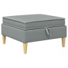 Ensemble de meubles pour le salon 4 pcs Gris clair Tissu 644665644665