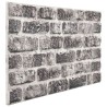 Panneaux muraux 10 pcs Gris foncé et blanc 100 x 50 cm 644667644667