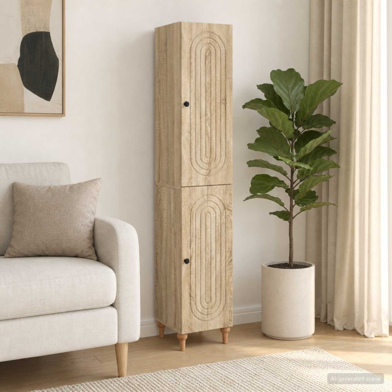 Ensemble de Meubles 2 pcs Chêne Sonoma Bois d'ingénierie 644676644676