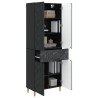 Ensemble de Meubles 2 pcs Noir Bois d'ingénierie 644681644681